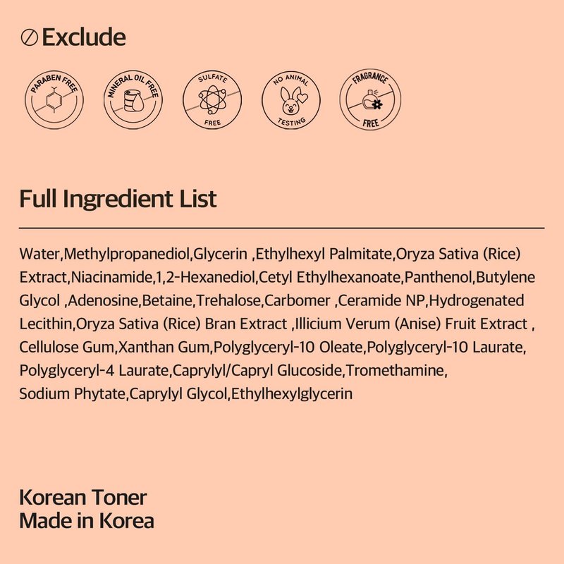 Rice Glow Bubble Toner 5.07 fl oz - Milky Toner for Sensitive and Dry Skin, with Niacinamide and Rice Extract for Deep Hydration, Glowing Skin, Korean Skincare