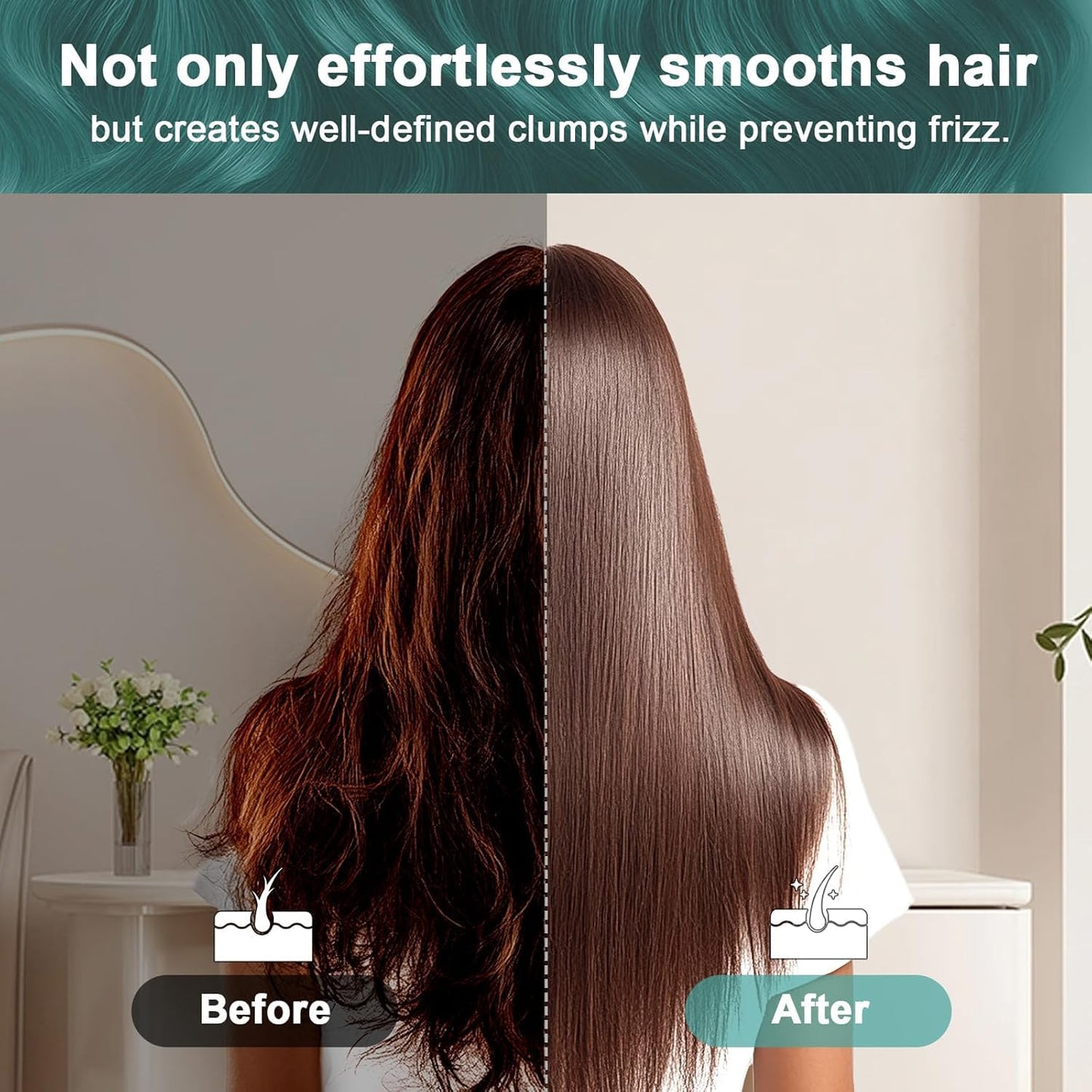 Lynnieëlle Boar Bristle Hair Brush for Fine Hair - Ultimate Smoothing Vented Detangler Wet Brush for Women, Gentle Scalp Massage, A Great Gift