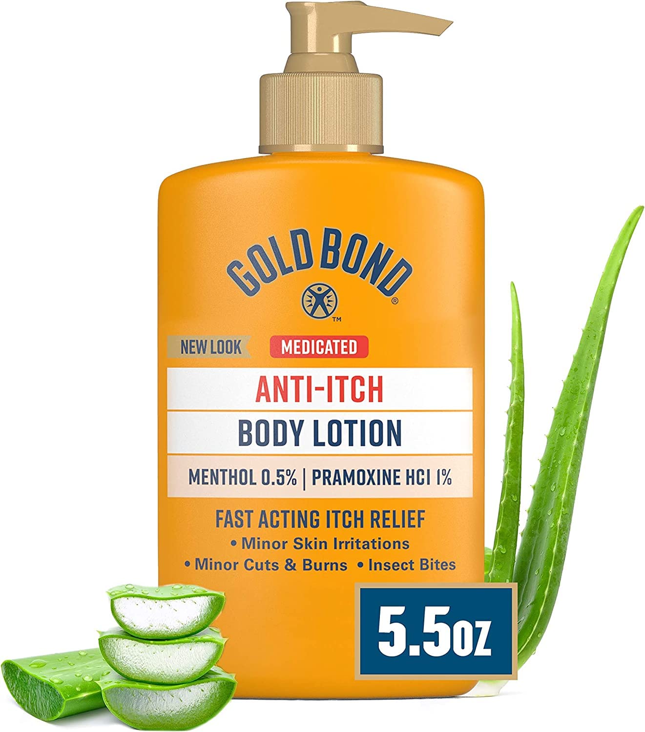 Gold Bond Anti-Itch Lotion 5.5 Ounce Pump (Pack of 3)
