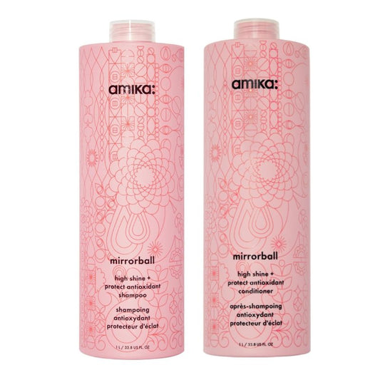 Amika Mirrorball High Shine Shampoo - Antioxidant Formula for Glossy Hair
