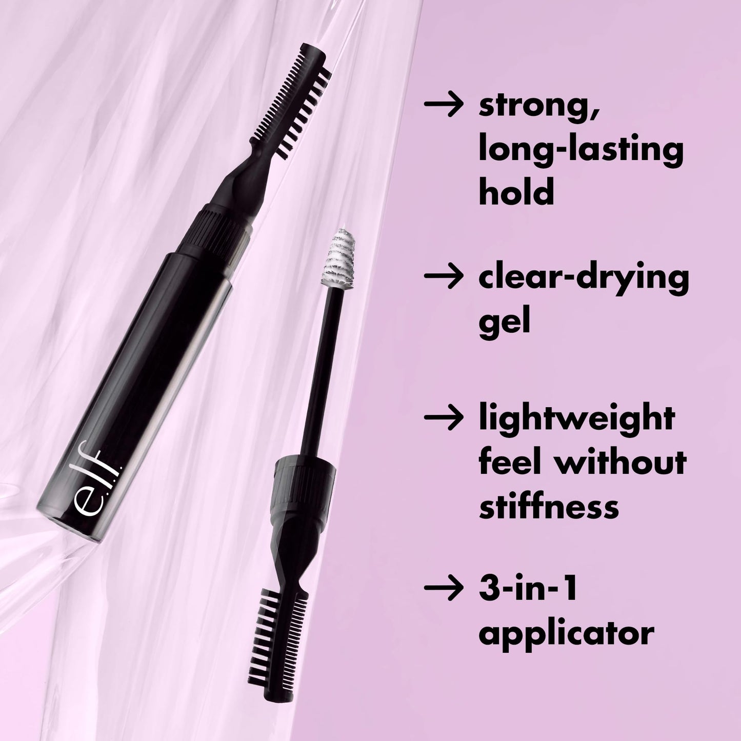 e.l.f. Brow Laminating Gel, Strong-Hold, Clear-Drying & Water-Resistant Brow Gel Creates Laminated Brows, Comb & Sculpt Brows, Vegan & Cruelty-free