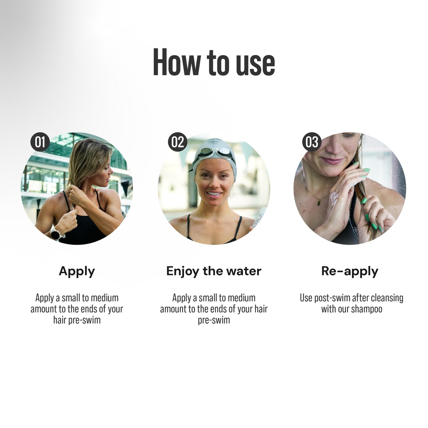 TRIHARD Pre & Post Swim Conditioner | Swimmers Conditioner | Pre Swim Hair Protection | Chlorine Removal Solution