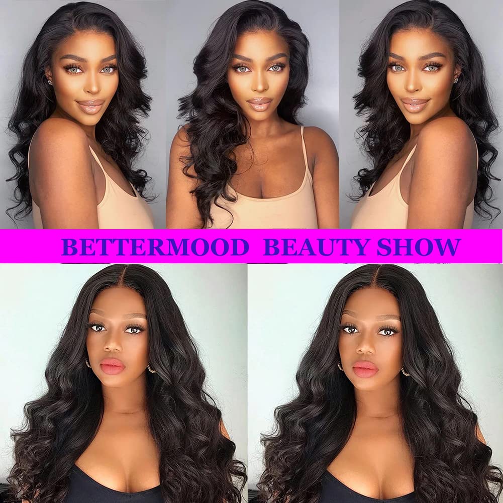 Body Wave Human Hair Extensions - 22 Inch 10A Grade Brazilian Virgin Hair | Natural Black