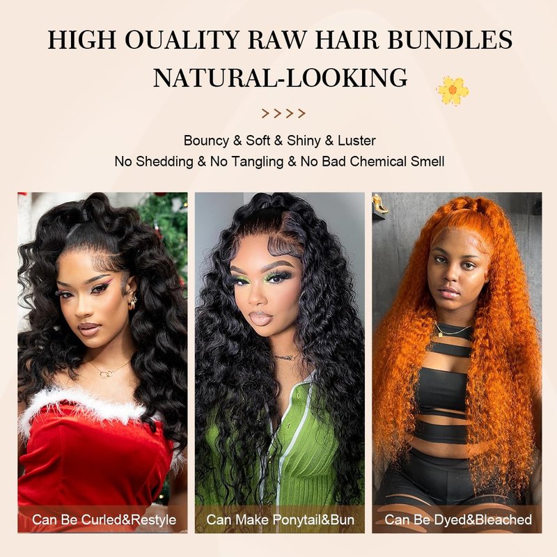SERUYLEO Water Wave One Bundles 20 Inch 12A Brazilian Virgin Curly 1 Bundles Human Hair 100% Unprocessed Human Hair Bundles Natural Black Color (water wave 1 bundles, 20 Inch)