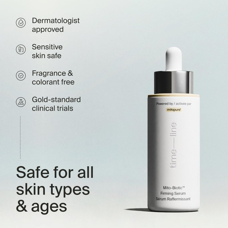 Timeline Mitopure™ Firming Serum Anti-Aging Treatment With Antioxidants - Lifting, Brightening, Hydrating & Wrinkle Reducing For All Skin Types - 1 Fl Oz