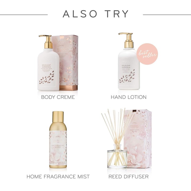Thymes Goldleaf Gardenia Bath Soap - Luxurious Floral Scent - 6 oz Bar