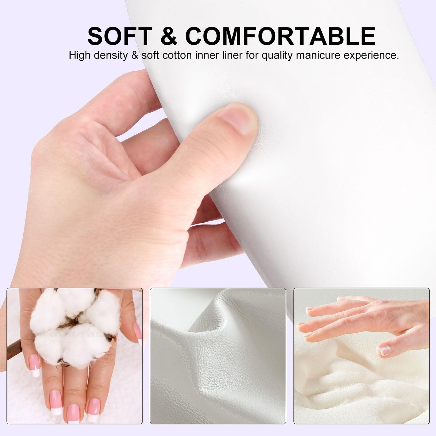Hand Rest for Nails Tech,U-Shaped Nail Hand Rest Stand,Big Non-Slip Nail Hand Rest Holder Pillow with Stable Legs,PU Leather Hand Rest Cushion for Manicure Salon Use