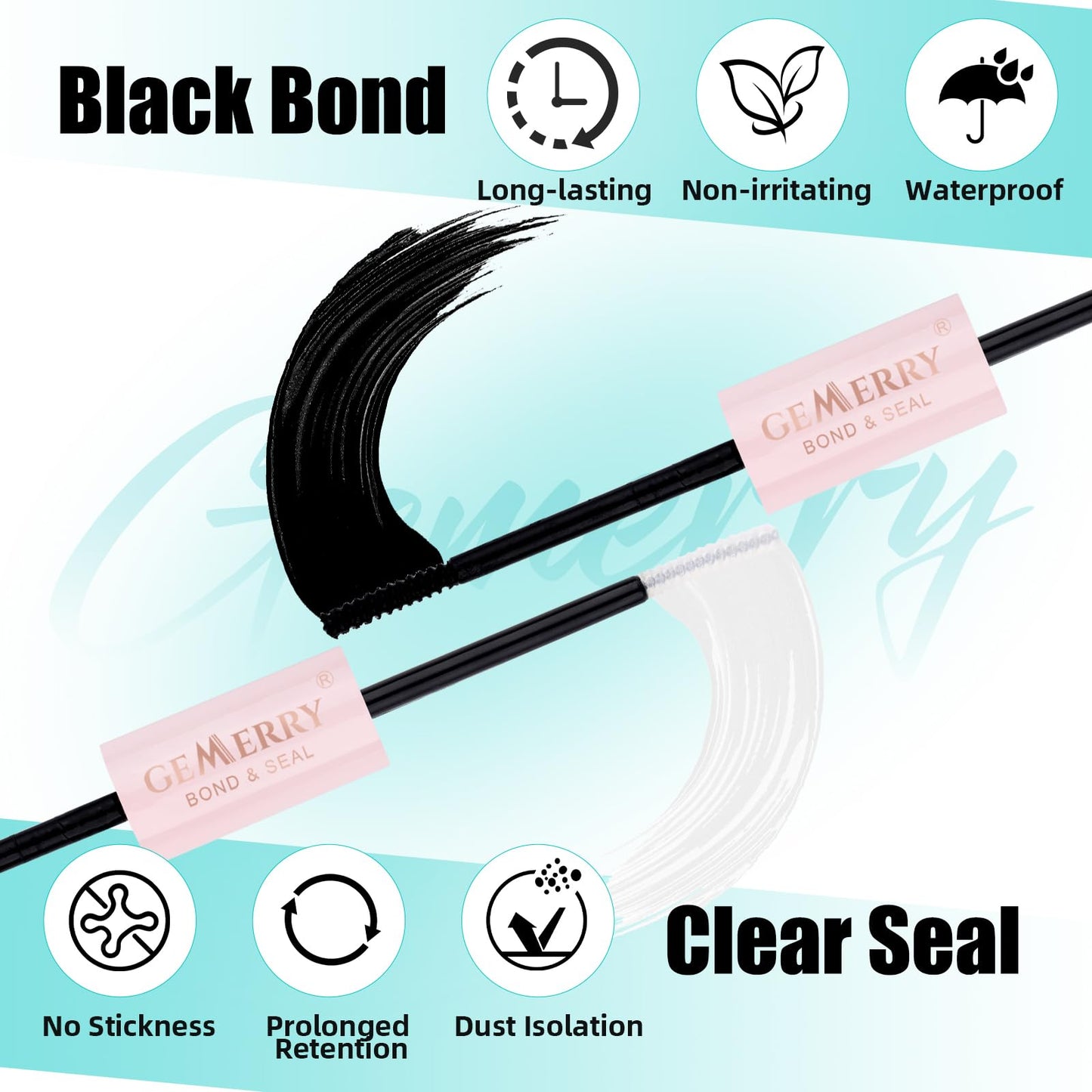 GEMERRY Lashes Clusters Kit Thick Lash Clusters 3 Styles 840Pcs Fluffy Lash Clusters Kit with Waterproof Bond and Seal Remover Tweezers for Beginners（30P+40P+50P）