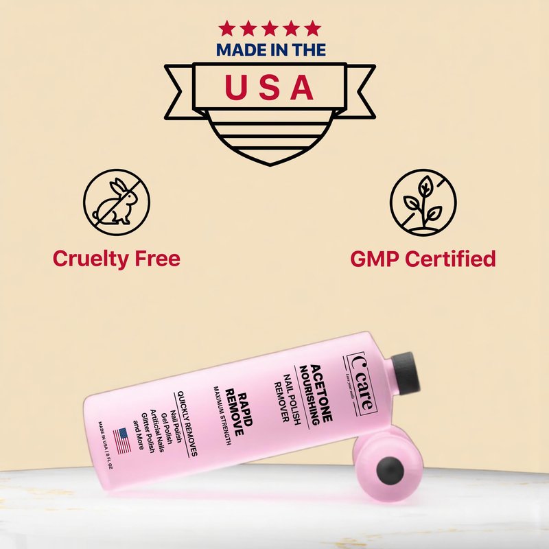 Nourishing Acetone Nail Polish Remover | Professional Quality | Rapidly Removes Natural, Natural, Gel, Acrylic, and Glitter Nails | 16 Fl oz