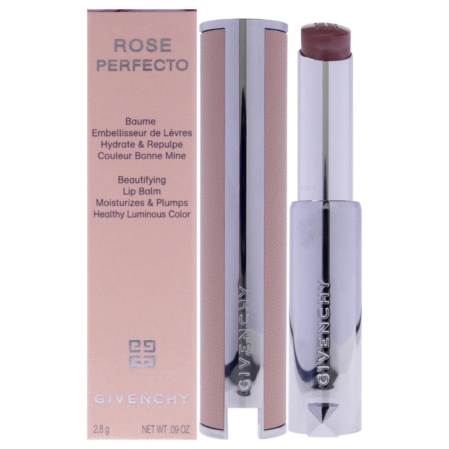 Rose Perfecto Plumping Lip Balm - N110 Milky Nude by Givenchy for Women - 0.09 oz Lip Balm