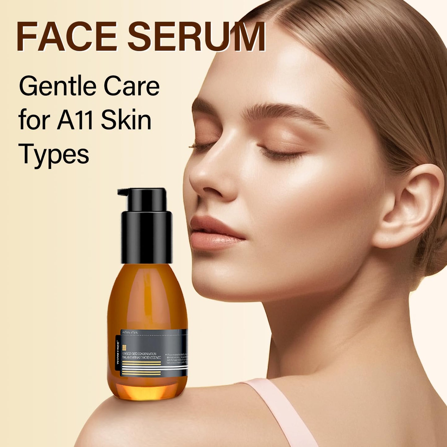 Madagascar Centella, Facial Serum for face, Natural Extraction of Bakuchiol, Centella Asiatica Extract for Soothing Sensitive& Acne-Prone Skin, for Scars, Moisturizing& Firming- 45ml