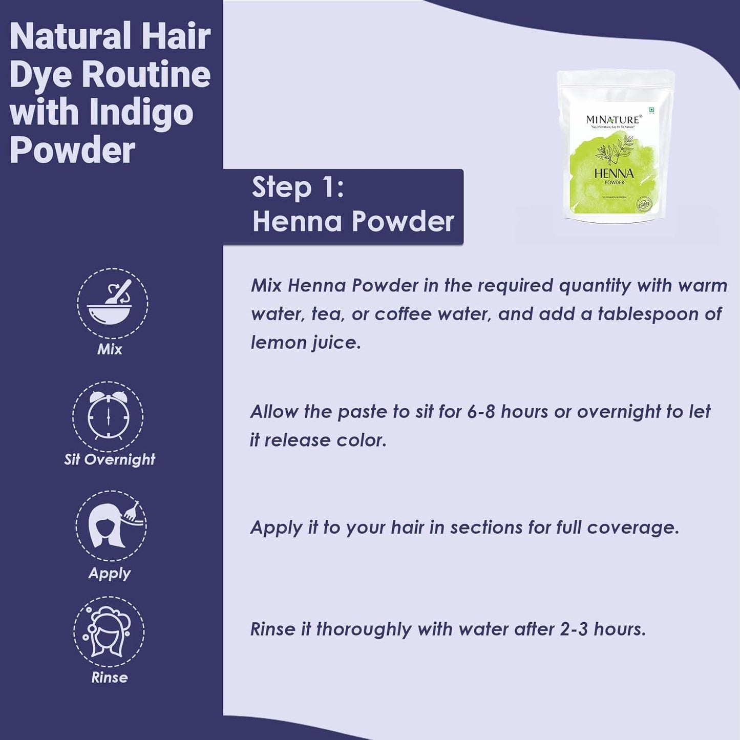 Indigo Leaf Powder - 100% Natural Herbal Tint for Rich Dark Hair Color - 1Kg (35oz)