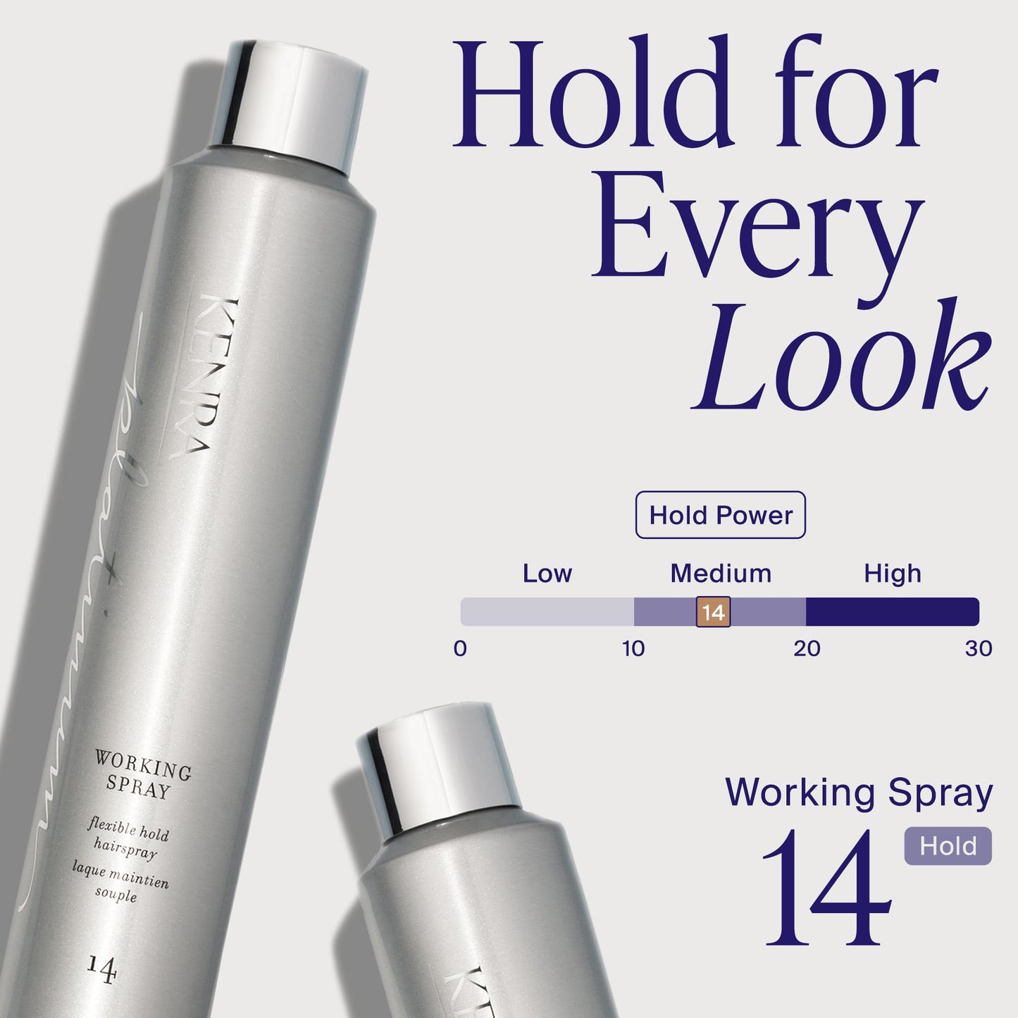 Kenra Professional Platinum Working Spray 14 50% | Flexible Hold Hairspray | Fast-Drying, Non-Sticky | Creates Volume & Texture | Leaves Hair With Frizz-Free Shine | All Hair Types | 10 oz
