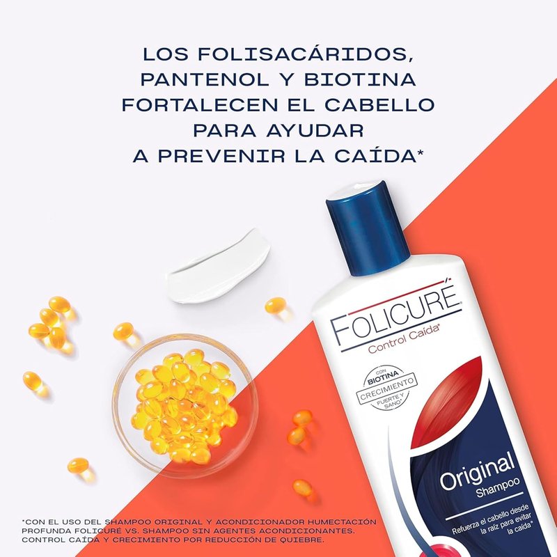 Folicure Hair Growth Shampoo & Conditioner Pack - Deep Moisture for Enhanced Volume | 11.8 fl oz Each