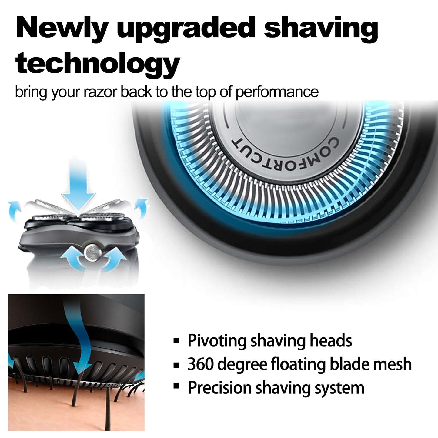 SH50 Shaver Replacement Heads for Series 5000 Razors,