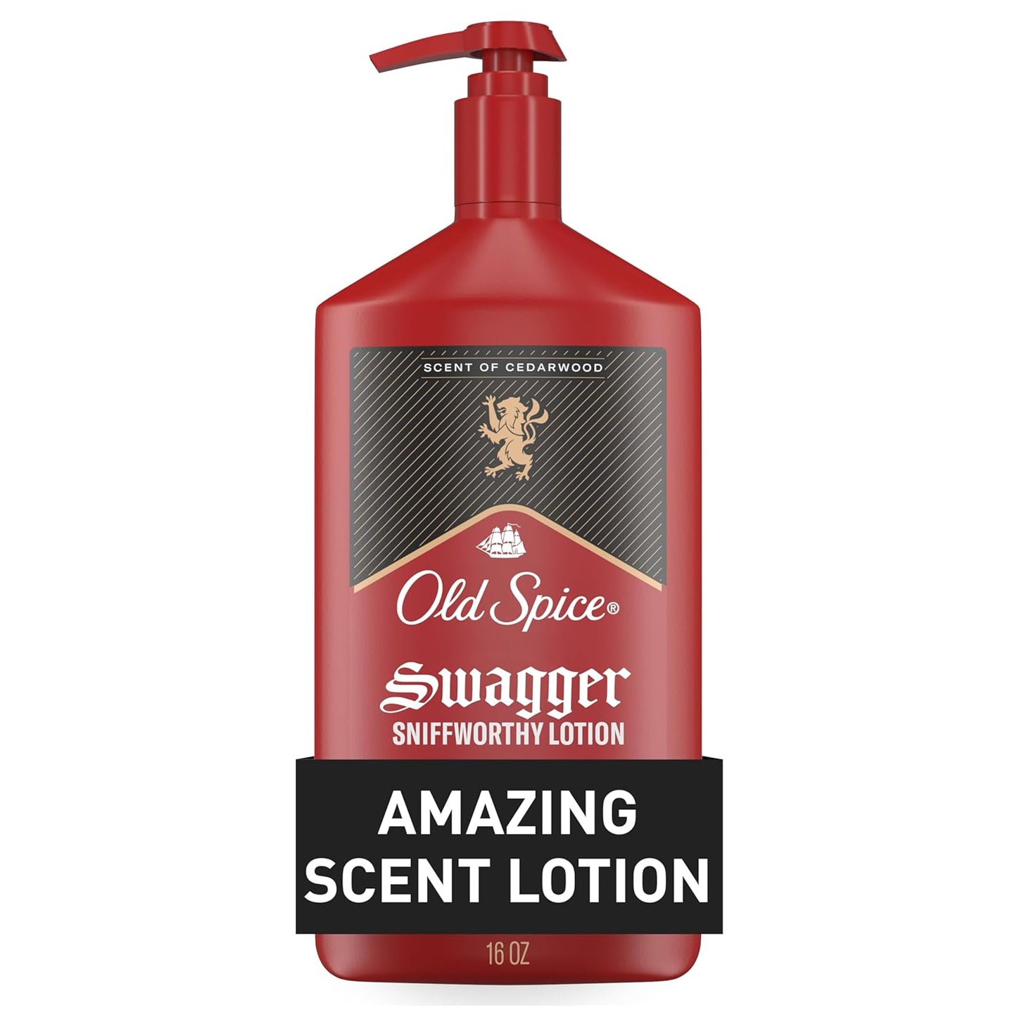 Old Spice Hand, Face & Body Lotion - Lightweight Moisturizer for Men | Cedarwood Scent, 16 oz