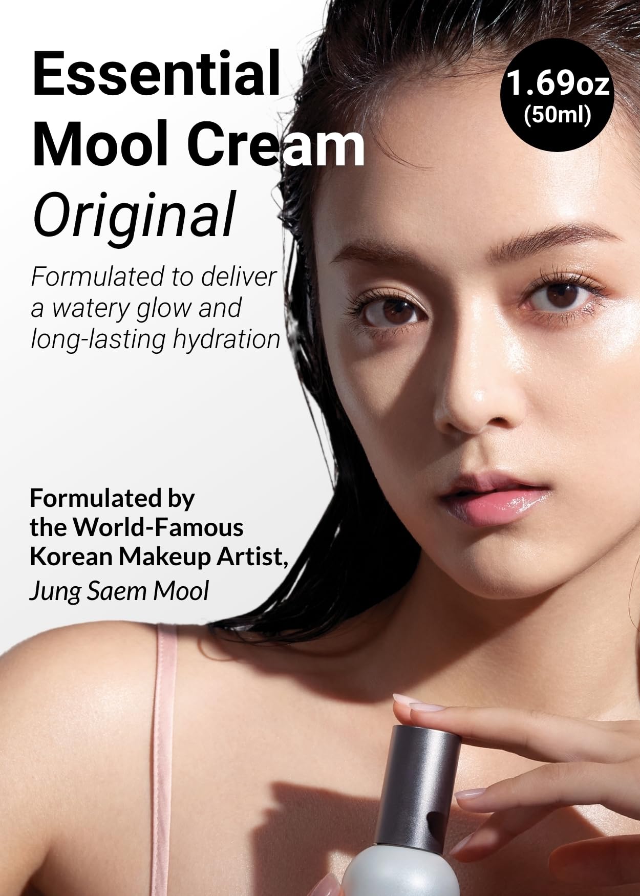 JUNG SAEM MOOL Essential Mool Cream | Hydrating Primer for a Long-Lasting Foundation Makeup, Glow Finish, Centella and Panthenol for Glass Skin, Korean Skincare (Original, 1.7 Fl Oz)