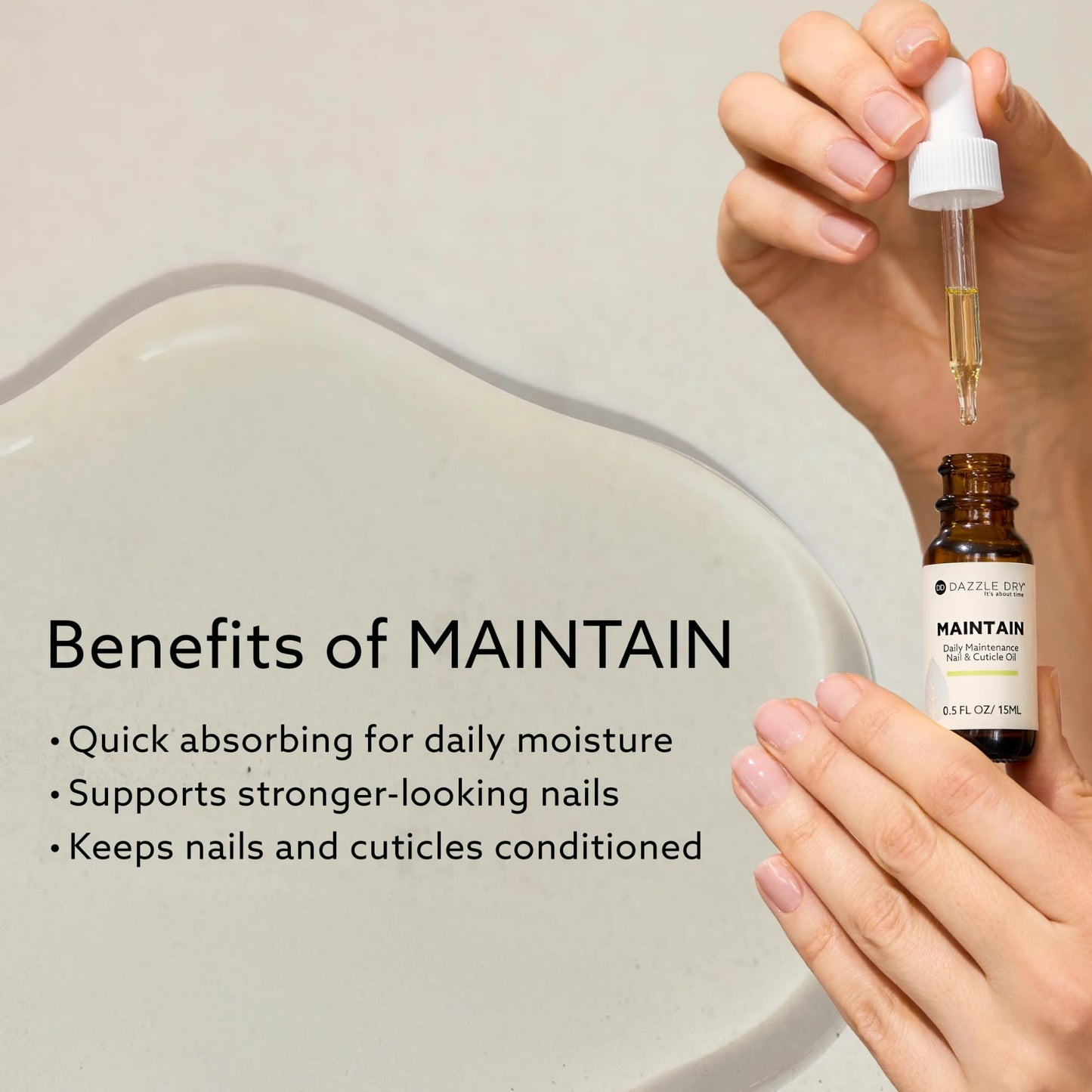 Dazzle Dry Maintain Daily Maintenance Nail & Cuticle Oil, 0.5 oz (15 mL)