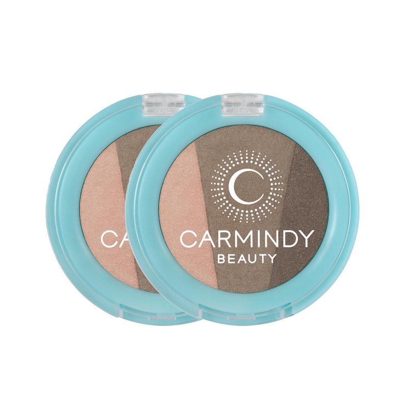 Carmindy Beauty - Mesmerizing Earth Eyeshadow Trio | 2 Pack for Stunning Looks