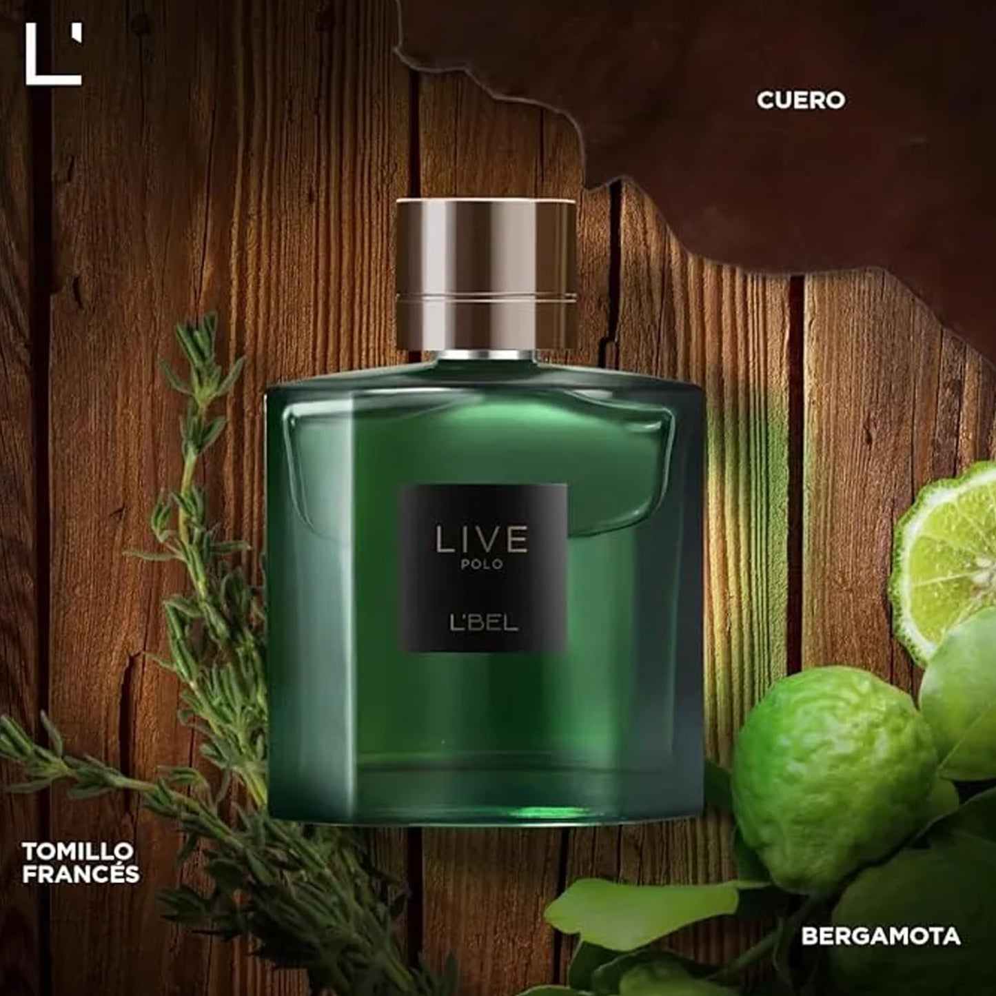 L'Bel – Live Polo Long Lasting Men's Perfume 100 ml/3.4 oz