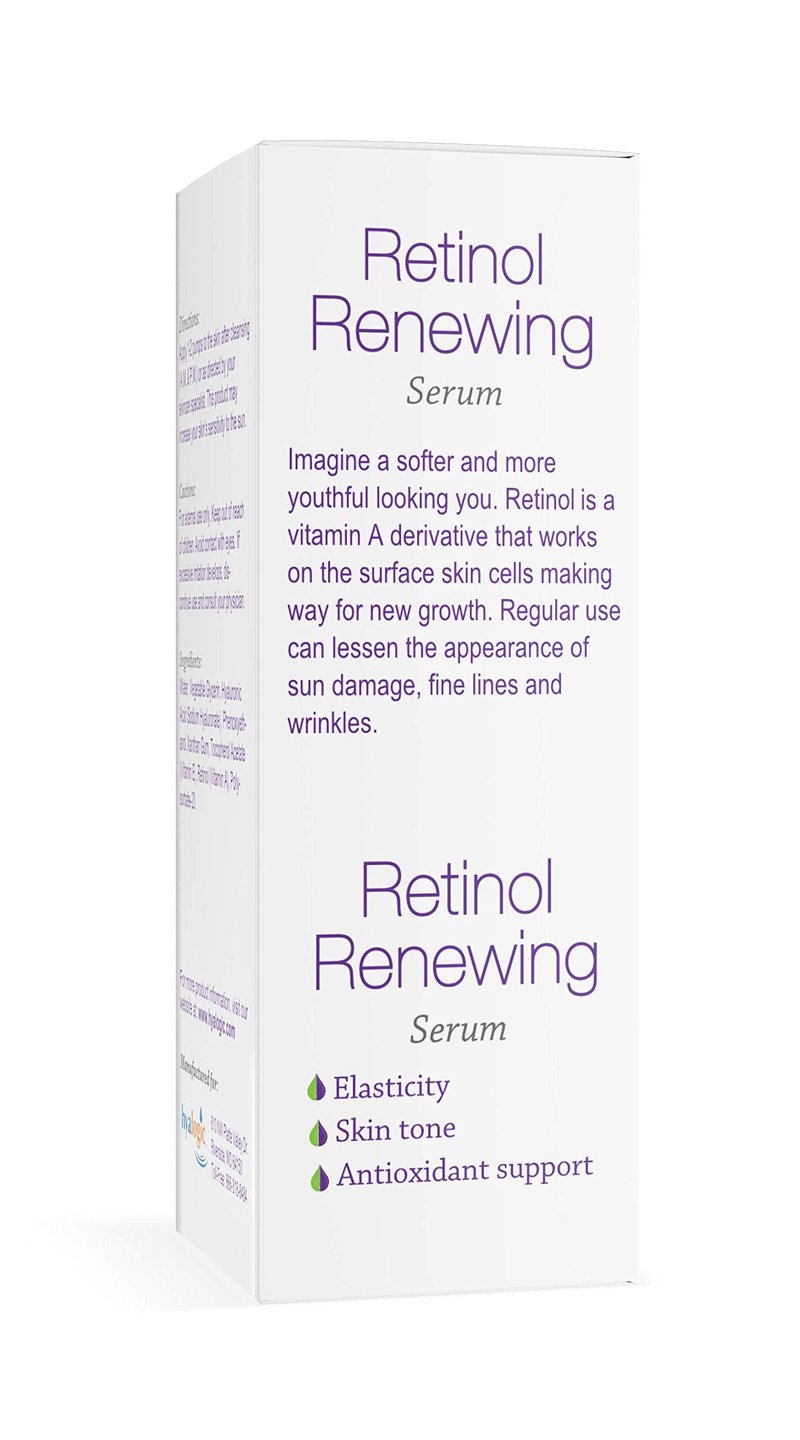 Hyalogic Retinol Serum– Skin Renewal & Wrinkle Repair Face Serum with Hyaluronic Acid & Vitamin A – For Clearer, Radiant Looking Skin (.47 fl oz.)