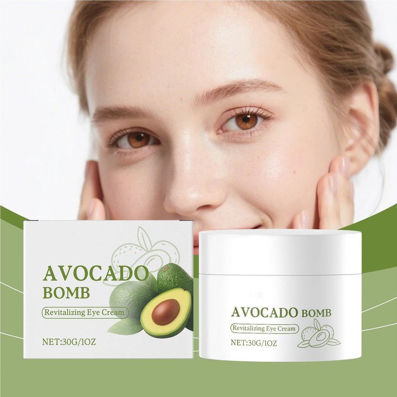 Grospe Avocado Eye Cream,Enhances Elasticity Around The Eyes, Hydrating Eye Cream With Avocado Oil,Vitamin E And Glycerin,Lifts and Firms,Reduces Fine Lines And Puffiness, Long-lasting Moisture - 30g