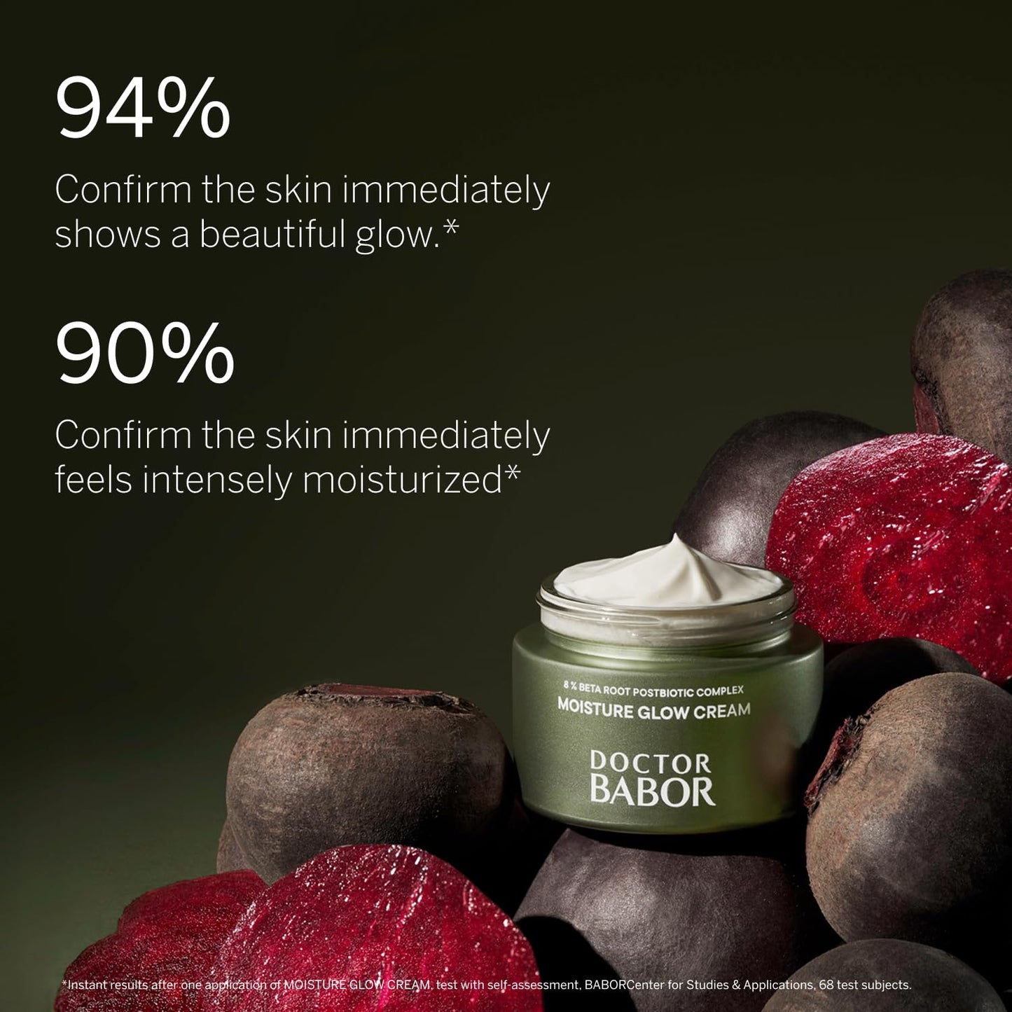 BABOR Microbiomic Moisture Glow Cream, Lightweight Daily Moisturizer with Light-Reflecting Pigments, Instant Glow and Hydration, Prebiotics & Probiotics Facial Cream, Radiant Even Complexion, 1.7 oz