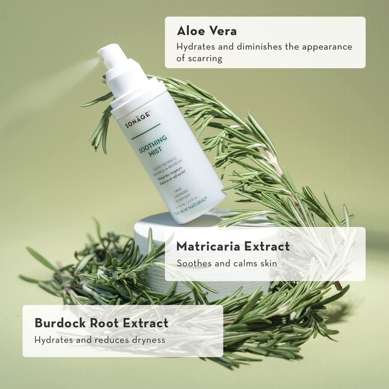 Soothing Mist Facial Spray - Alcohol-Free Calming Formula | Reduces Pores & Soothes Redness