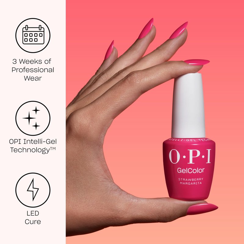 OPI GelColor Super Gloss Top Coat | LED Cure Gel Nail Polish with High Shine Finish | Protects Color, Scratch-Resistant & Prevents Chipping | 0.5 Fl Oz