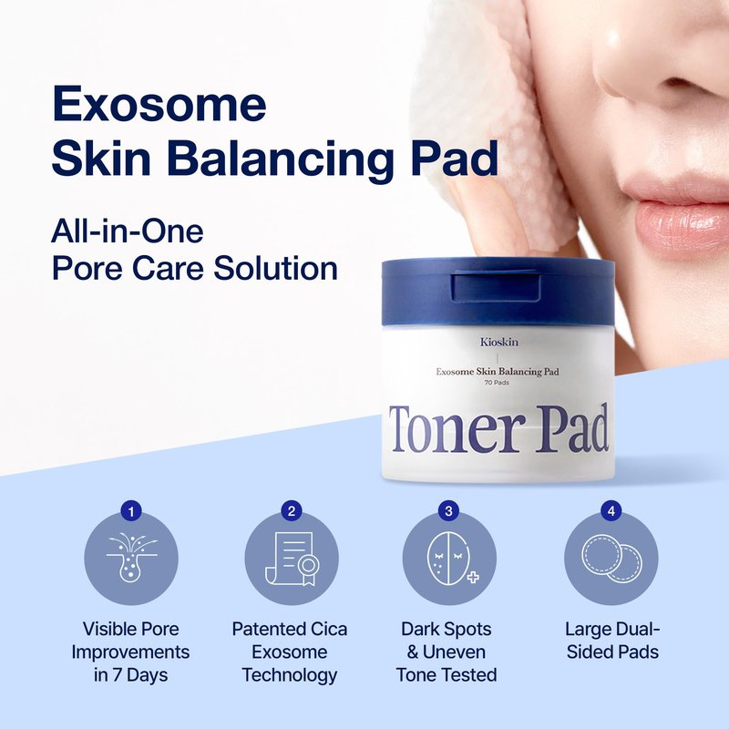 Brightening Exfoliating Pads | 35% Smaller Pores | AHA BHA PHA Exfoliation for Pores & Texture | Brightening & Hydrating Korean Skincare| Sensitive & Acne-Prone Skin | 70 Pads