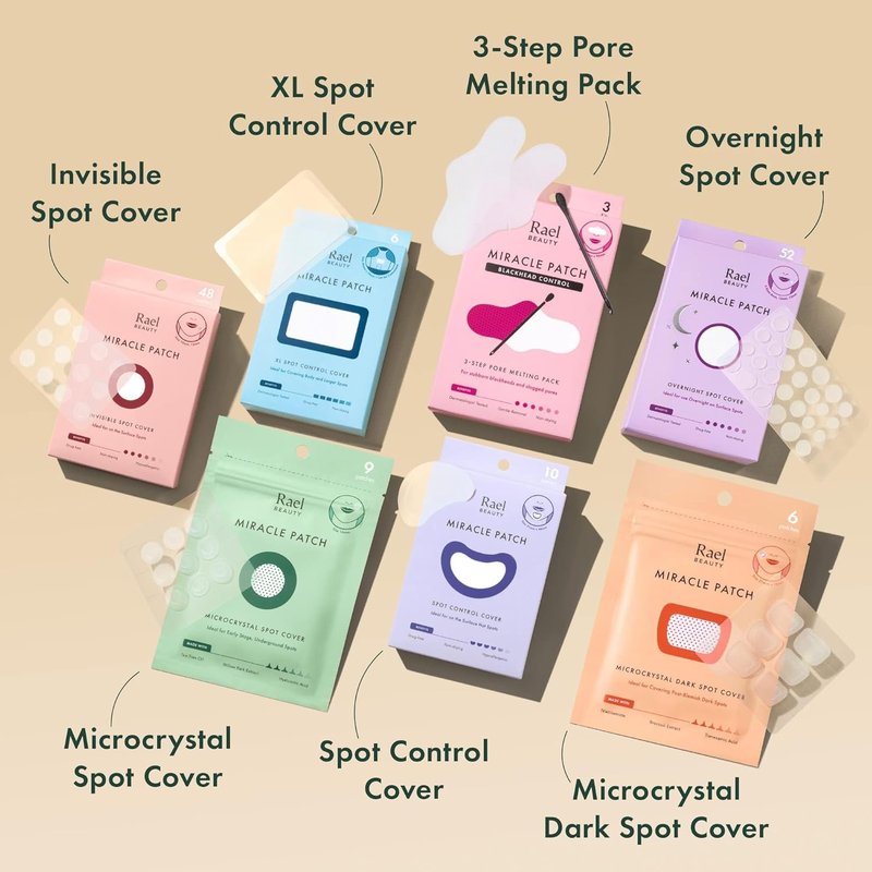 Rael Day & Night Miracle Bundle - Invisible Spot Covers & Overnight Treatment | 96 & 52 Count
