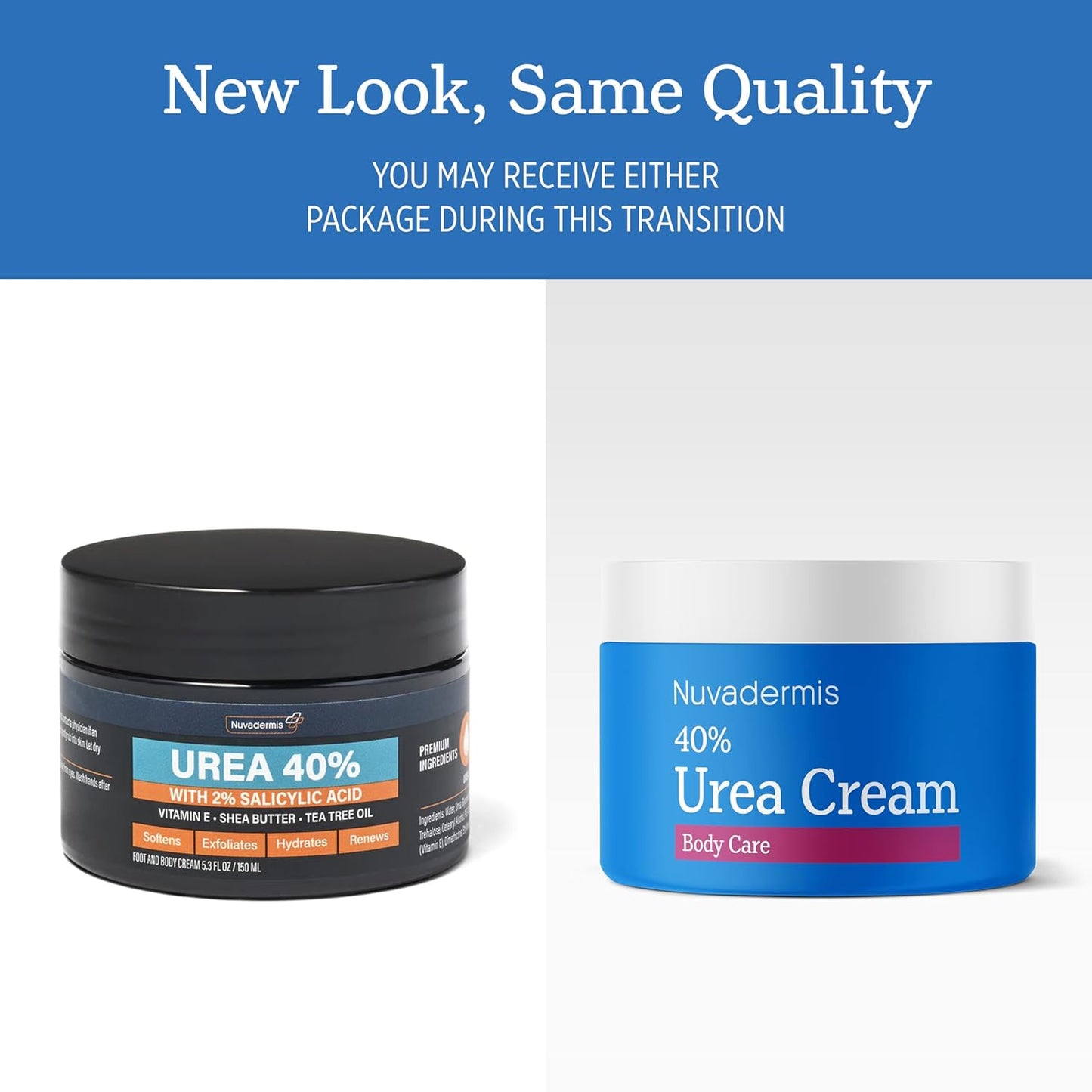 Urea Cream 40% - Maximum Strength Moisturizer for Extremely Dry Skin | Urea + Salicylic Acid - 5.3 fl oz