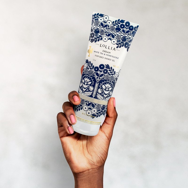 Lollia Dream Shower Gel - Hydrating Women's Body Wash with White Tea & Honeysuckle | 8 fl oz, Luxury Shea Moisture