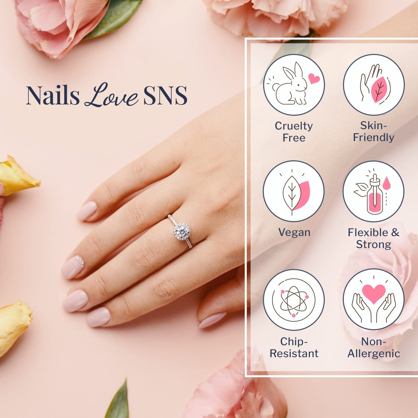 SNS Nail Dip Powder, Gelous Color Dipping Powder - Pinkish My Heart (Natural/Nudes) - Long-Lasting Nail Color & Polish Lasts 14 Days - Odor-Free & No UV Lamp Needed