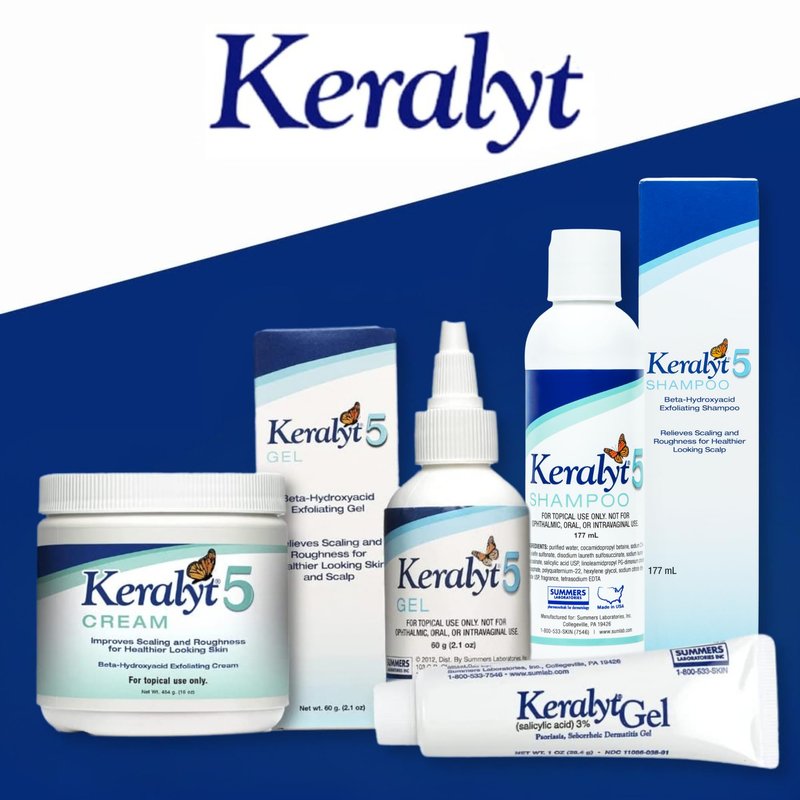 Keralyt 5 Anti-Dandruff Shampoo - Max Strength 5% Salicylic Acid Scalp Build-Up Clearing - Promotes Relief from Dandruff, Psoriasis, Seborrheic Dermatitis, Dryness, and Itchiness, 177 milliliters