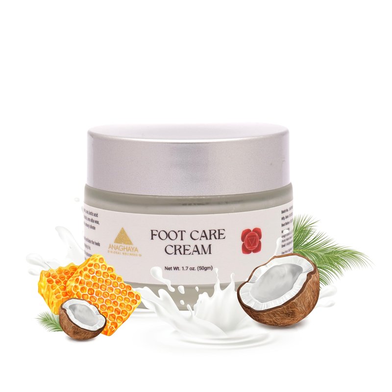 Foot Cream for Dry, Cracked Heels & Feet – 1.76 Oz, Ayurvedic Heel Repair Cream with Jaatyadi Oil, Urea & Lactic Acid – Moisturizing Damaged Heels and Repair & Soften Rough Skin
