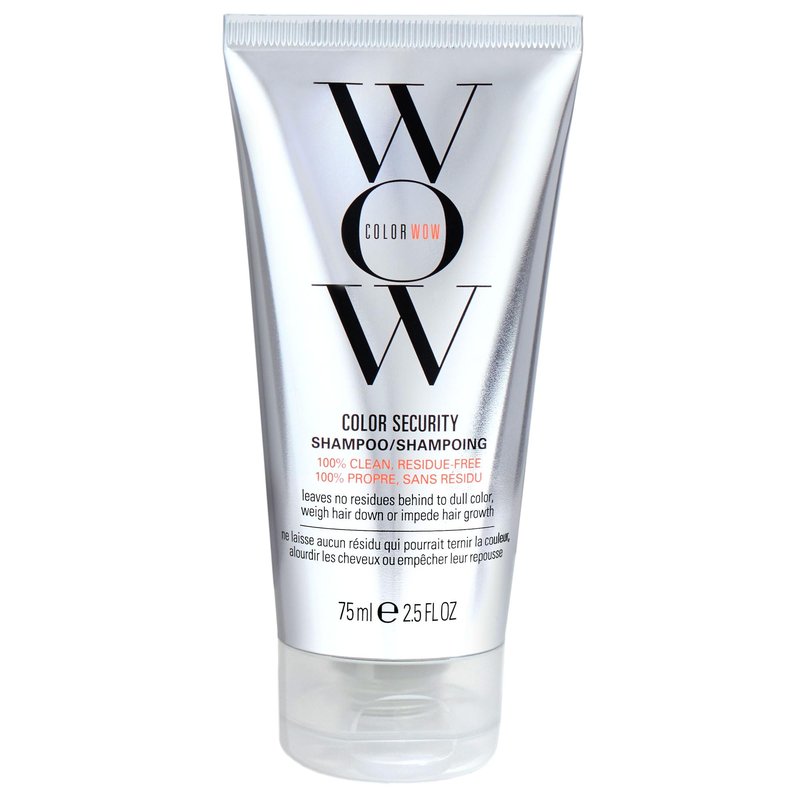 COLOR WOW Color Security Shampoo, 2.5 fl oz – Sulfate Free & Residue-Free Formula, Healthy Looking Hair & Scalp, Paraben Free Salon Quality