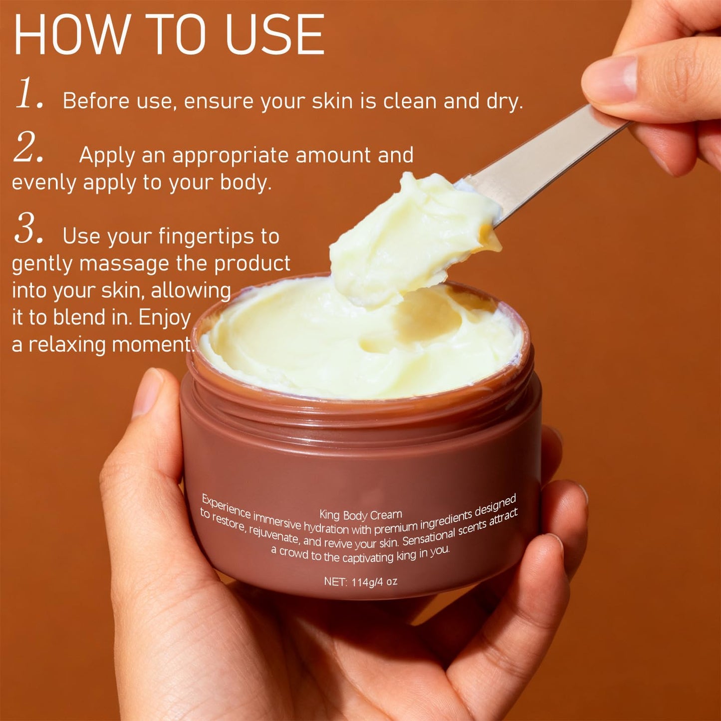 WOJJ Body Butter for Men with Shea & Mango Butters | Daily Moisturizing Cream for Soft Skin | Non-Greasy Formula | 3.52 oz (2)