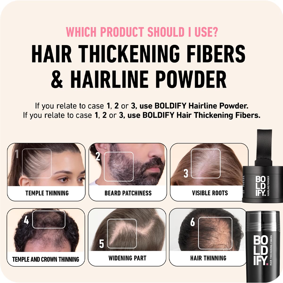BOLDIFY Hairline Powder (LARGE, 10g) - Water-Resistant Root Touch Up Hair Color for Gray Coverage - 24-Hour Stain-Proof, Mess-Free Hair Powder for Thinning Hair - Medium Blonde