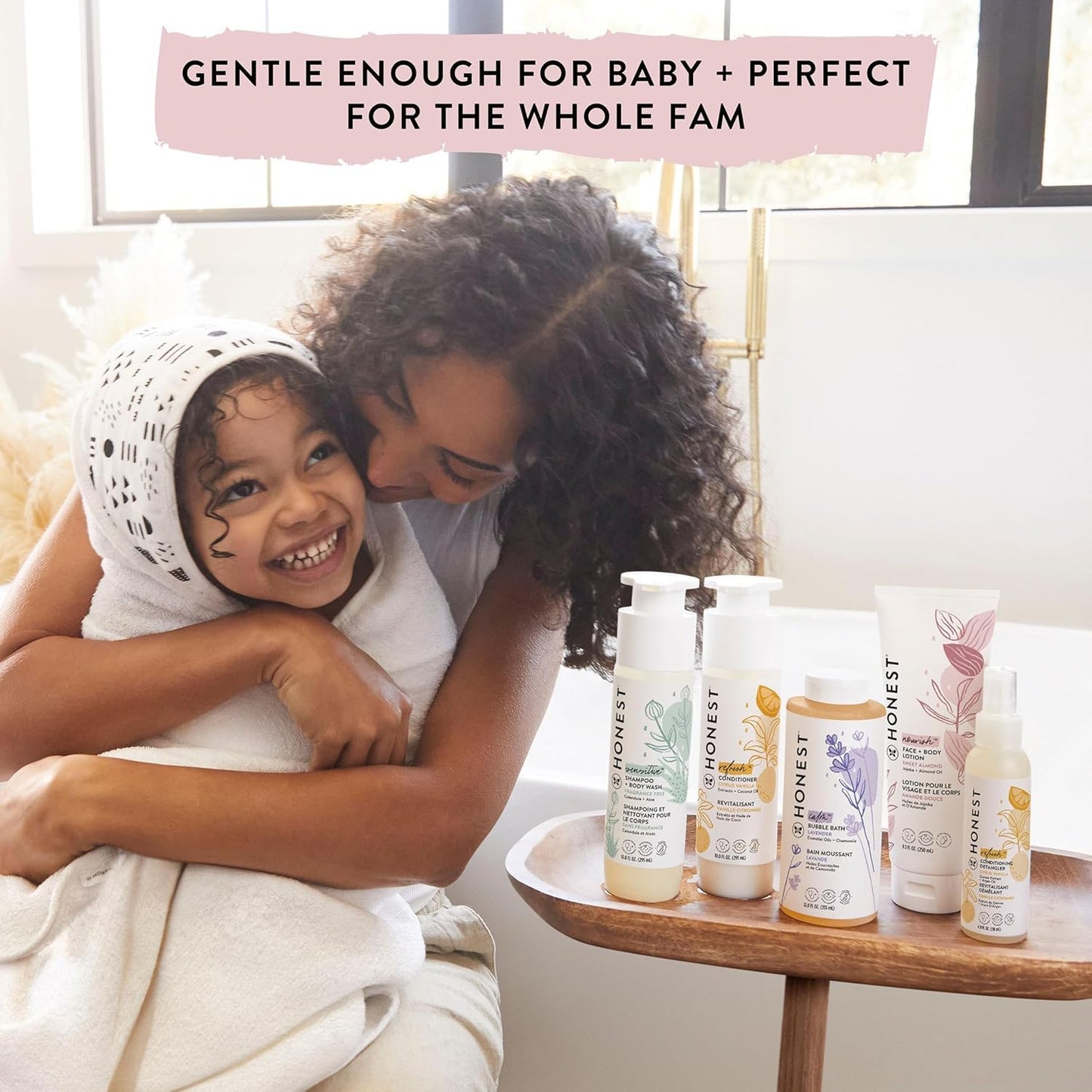 The Honest Company Silicone-Free Conditioner, Gentle Tear-Free Hypoallergenic Baby Hair Care with Naturally Derived Ingredients Lavender Calm 10 fl oz