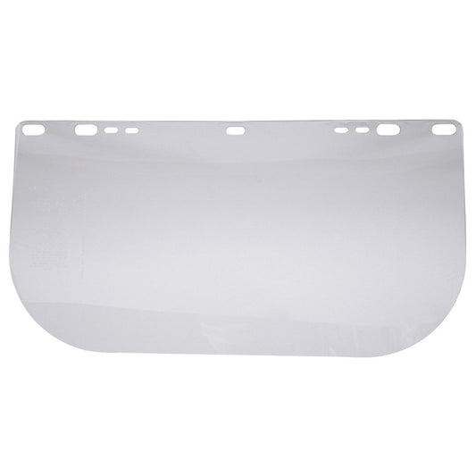 Jackson Safety Faceshield Window for Jackson Safety Headgear, 8" x 15.5" x 0.04", PETG, Unbound, Clear (Case of 12), 29104