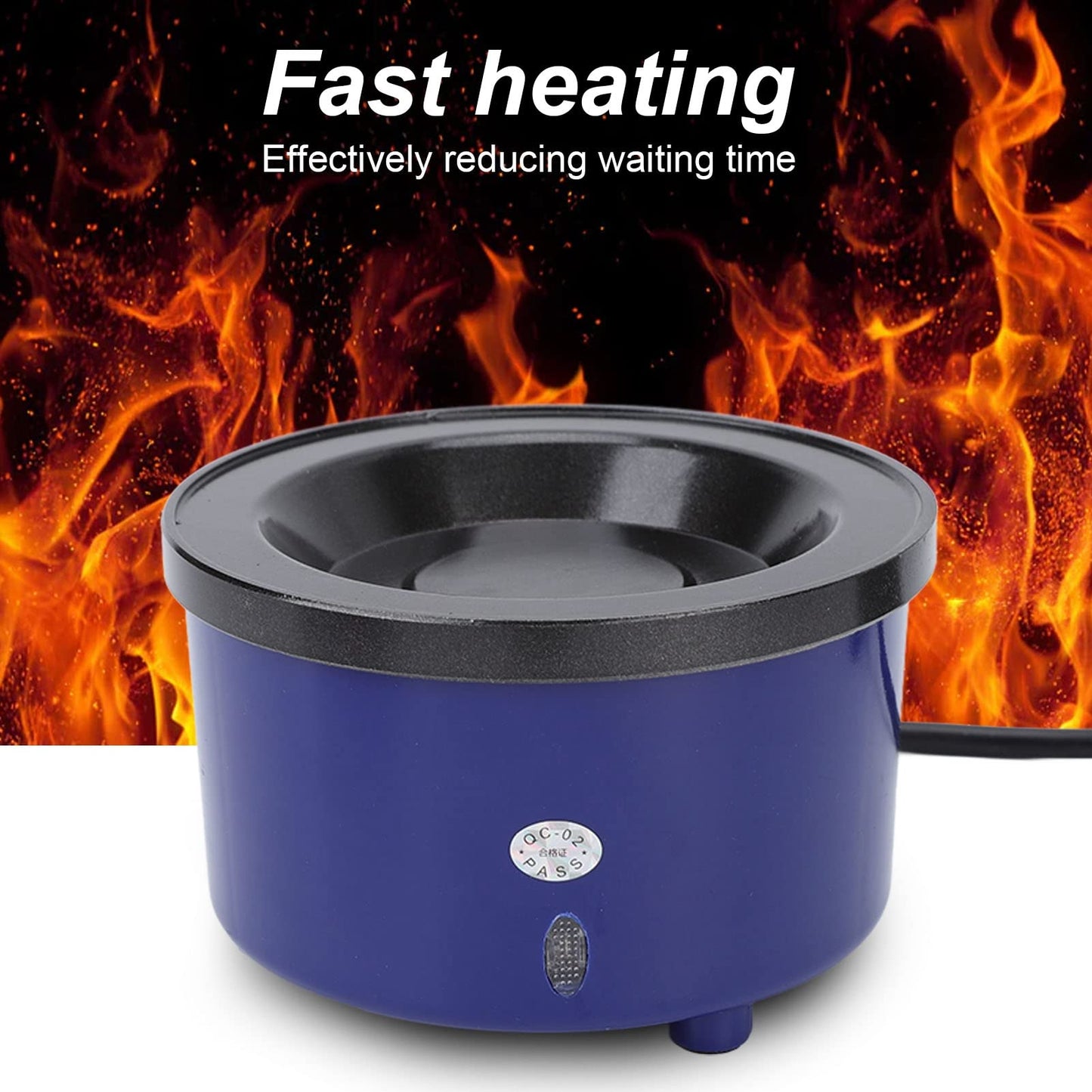 Hot Glue Pot, Hair Extensions Glue Melting Pots, Professional Hair Extension Melting Stove,Electric Hair Extension Glue Pot ConstantTemperature Quickly Heating Glue Pellets Beads