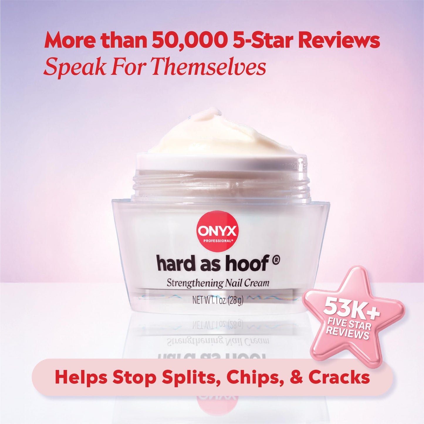 Onyx Professional Hard as Hoof Nail Strengthening Cream, Shea Butter Scent - Nail Growth & Conditioning Cuticle Cream Stops Splits, Chips, Cracks & Strengthens Nails, 1 oz