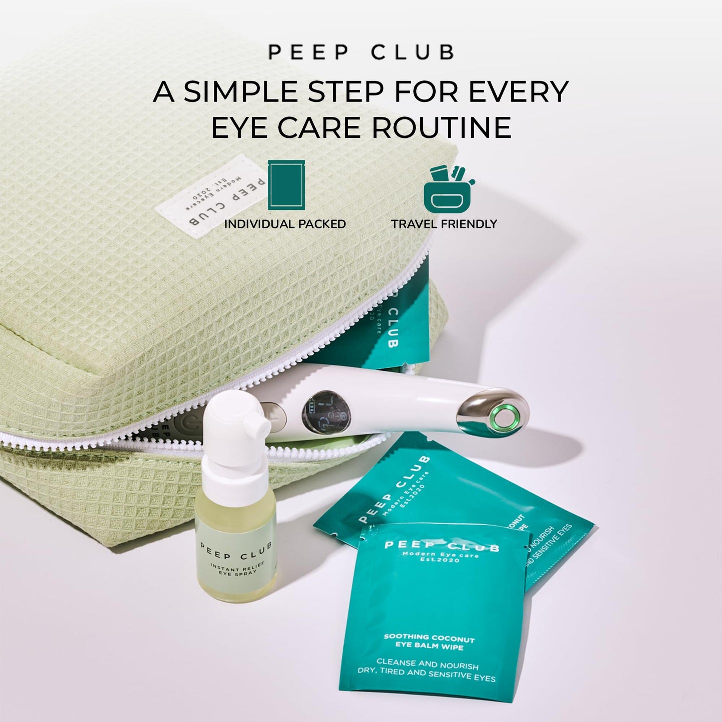 Peep Club All Natural Eye Makeup Remover Wipes – Perfect for Sensitive Eyes, Optometrist Formulated, Tea Tree Oil Free, Cleansing, Nourishing, Coconut Oil, Chamomile, Bilberry, 30 Pack