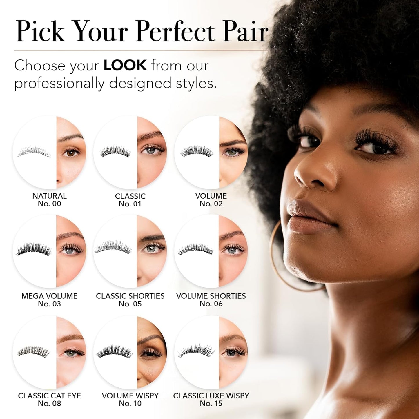 Pro Lash Eyelash Cluster Set - Easy Application Waterproof Lashes | Classic Shorties No. 05 - Black - 10 Day Wear