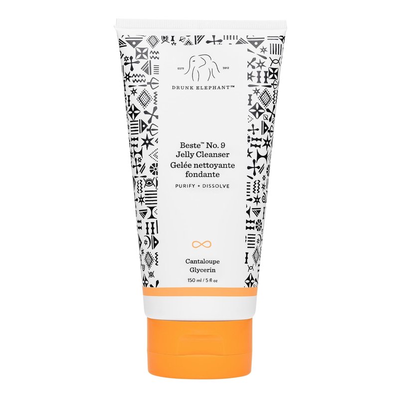 Drunk Elephant Beste No. 9 Jelly Cleanser - 150 ml/5 fl oz - Travel-Size Gel Face Wash - Clean Clinical Skincare - Cruelty-Free - Dermatologist-Tested - Free of Essential Oils, Silicones & Fragrance