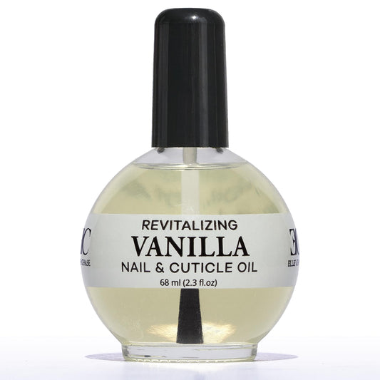 Ellie Chase Moisturizing Cuticle & Nail Care Oil 2.3 Fl Oz - Vanilla Scented – Infused with Jojoba Oil, Aloe, Vitamin E – Nail & Cuticle Hydration, Repair, Moisturizer, Strengthener, Growth