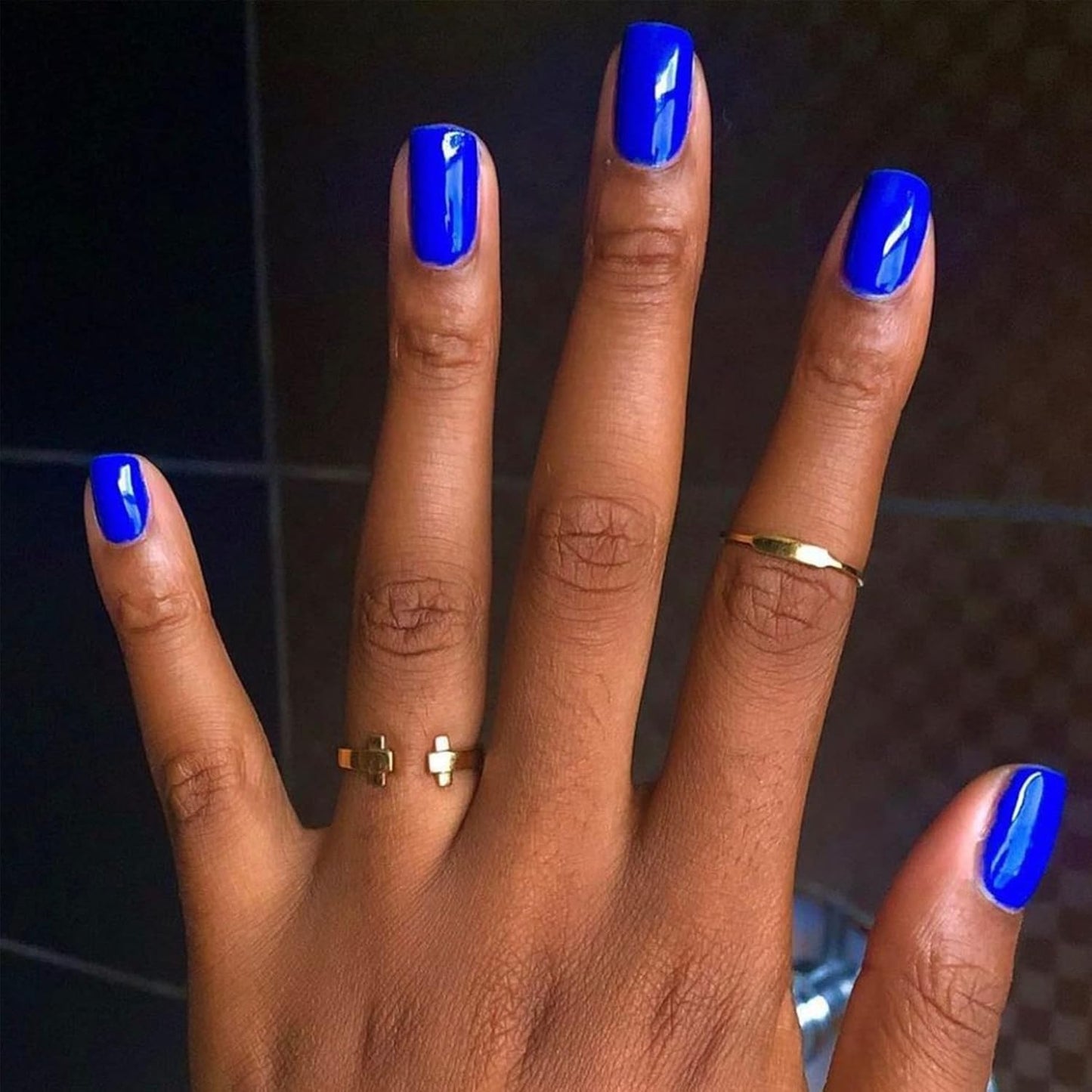 DND Gel Polish Set - Blue Collection UV/LED Gel & Air Dry Nail Lacquer Duo | 0.5 Fl Oz Each
