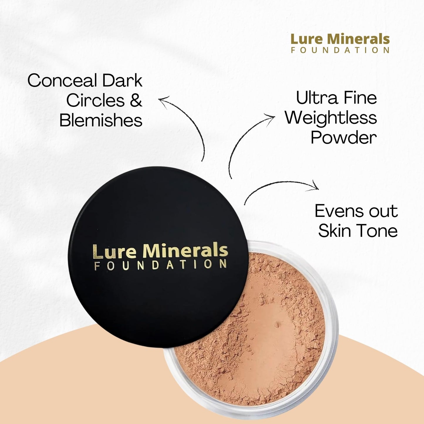 ASC Mineral Foundation Loose Powder 8g Sifter Jar- Choose Color,free of Harmful Ingredients (Compare to Bare Minerals