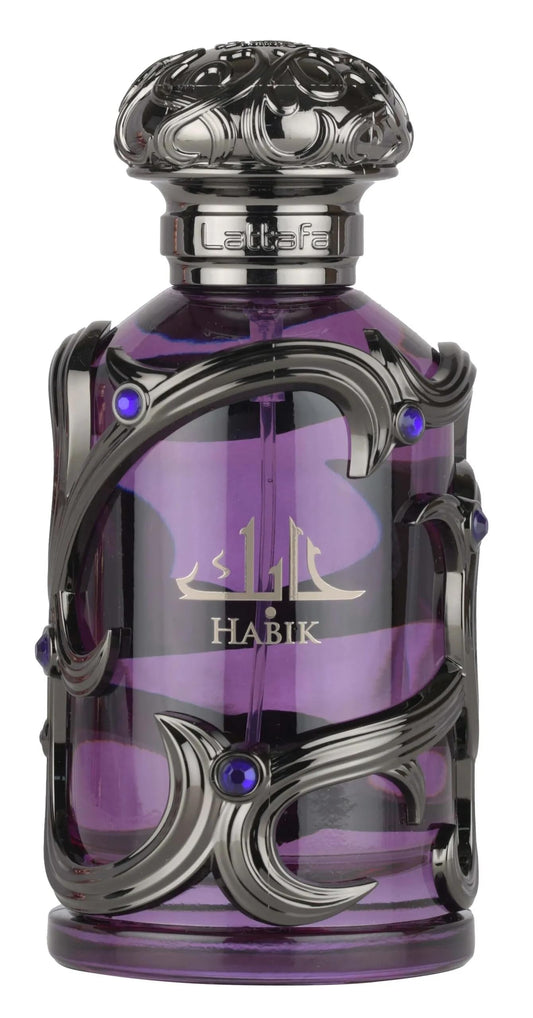 Lattafa Habik – Spicy, Aromatic, Woody, Musky – Eau de Parfum Spray Long-Lasting Fragrance for Men, 3.4 Ounce / 100 ml